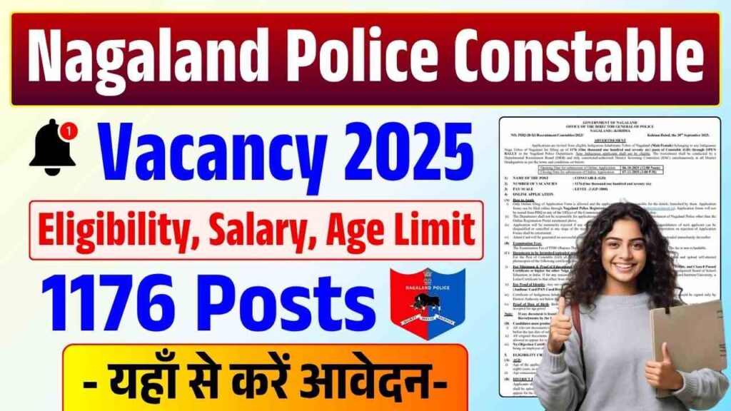 Nagaland Police Constable Vacancy 2025