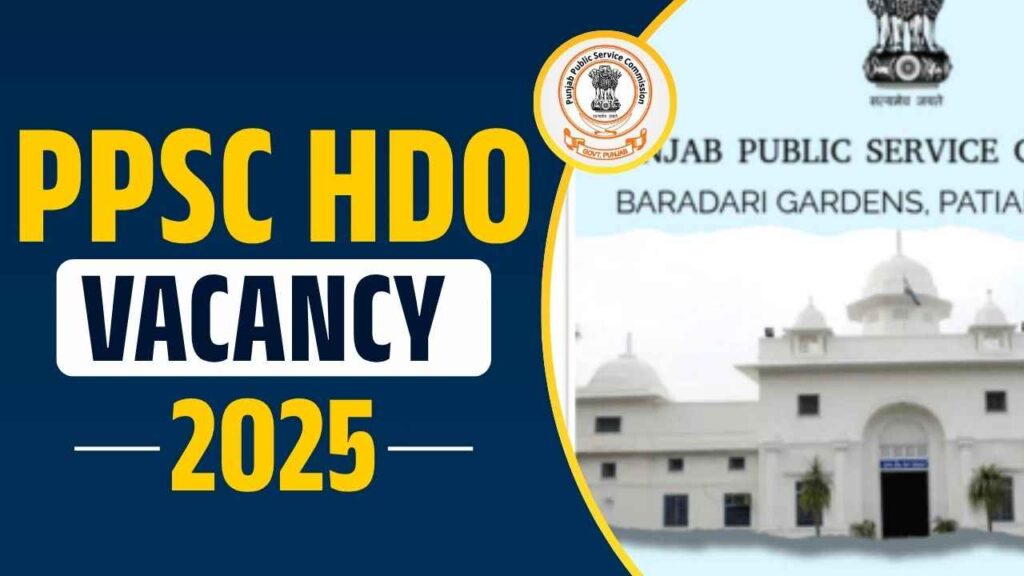 PPSC HDO Vacancy 2025