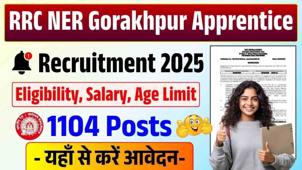 RRC NER Gorakhpur Apprentice Recruitment 2025
