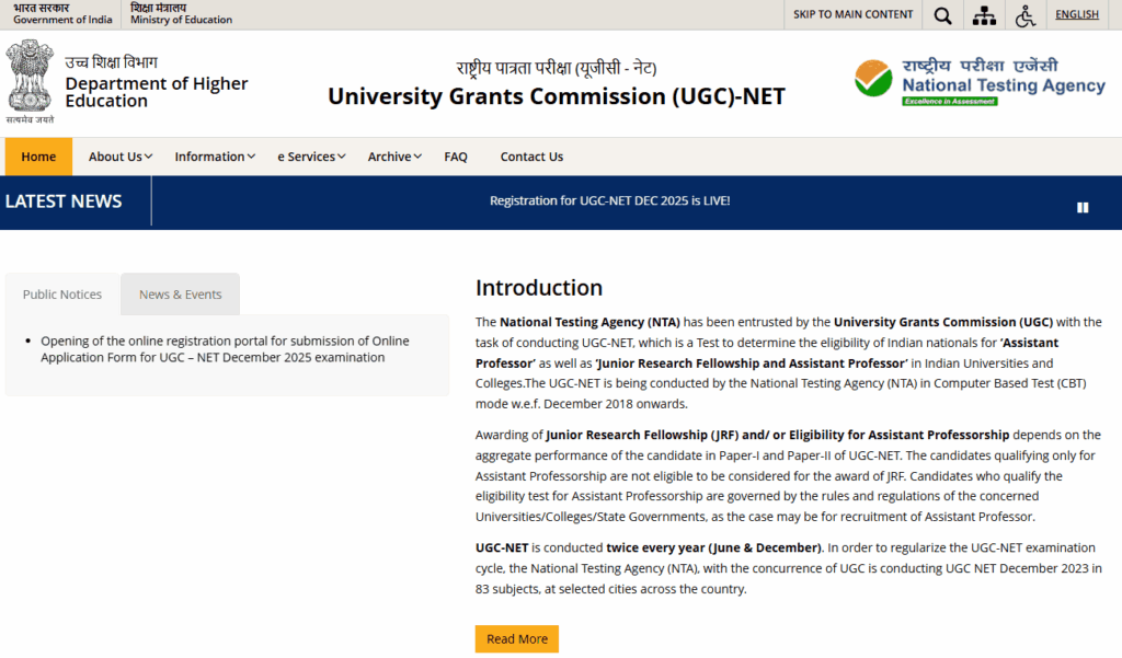 UGC NET December 2025