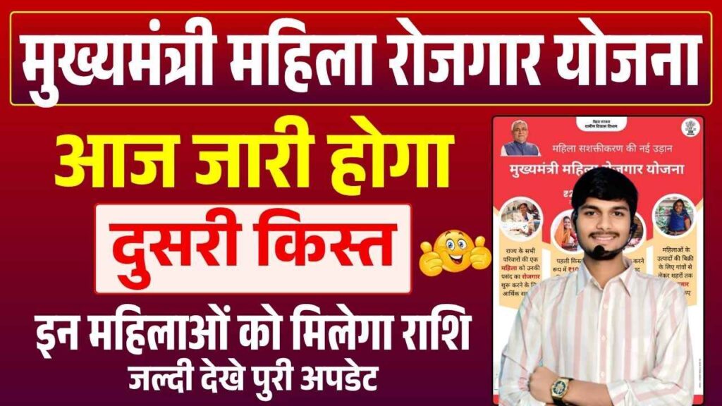 Mahila Rojgar Yojana 2nd Installment Date 2025