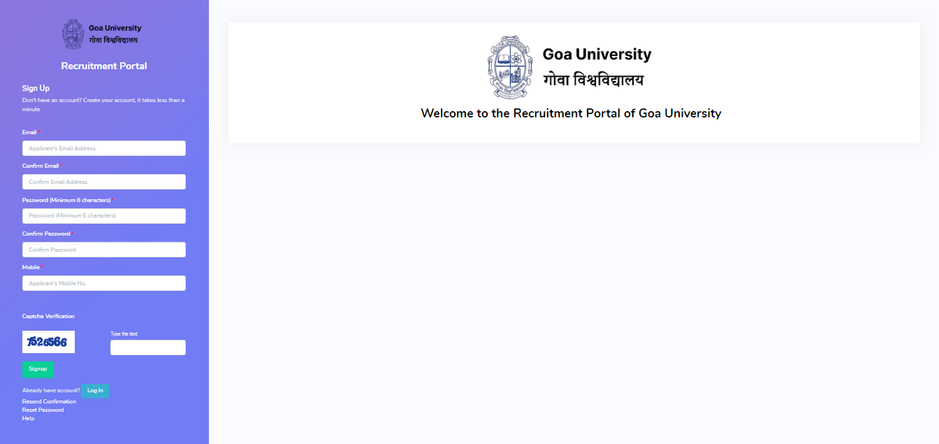 Goa University Recruitment 2025