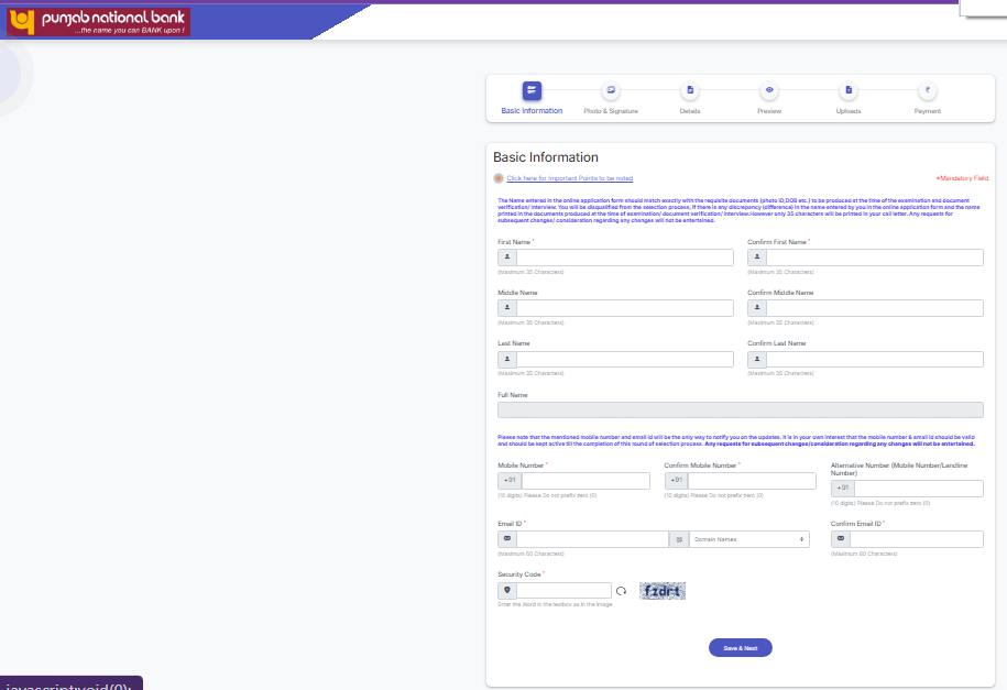 Punjab National Bank PNB LBO Recruitment 2025
