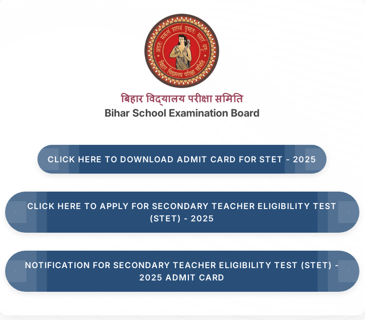 Bihar STET Answer Key 2025