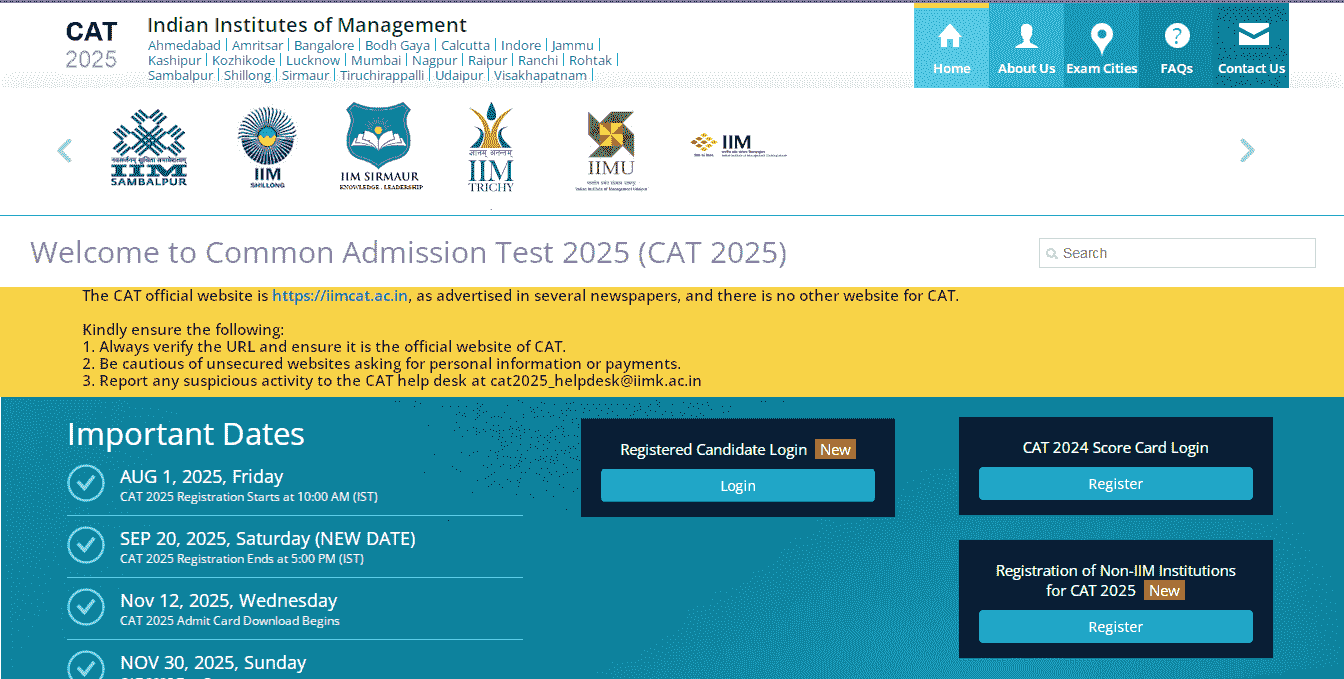 IIM CAT Admit Card 2025