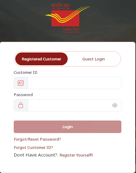 India Post Self Service Portal