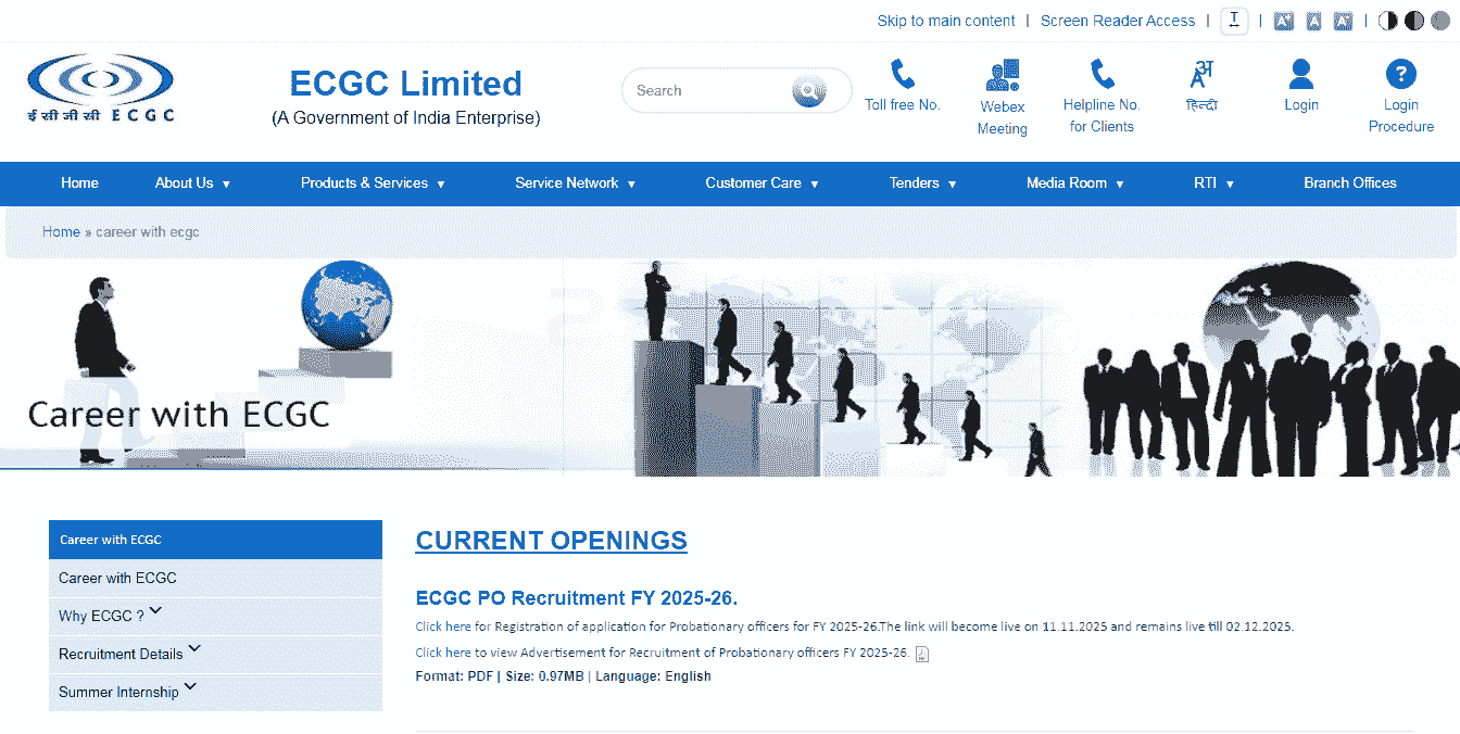 ECGC PO Vacancy 2025