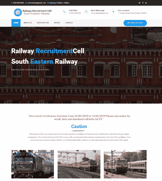 RRC South Eastern Railway Apprentice Vacancy 2025