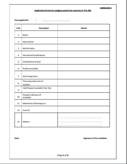 TCIL KSA Project Vacancy 2025