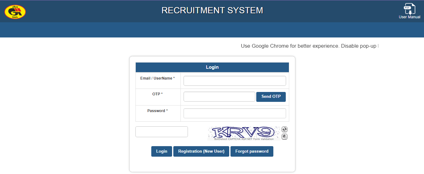 GAIL Special Recruitment Drive 2025
