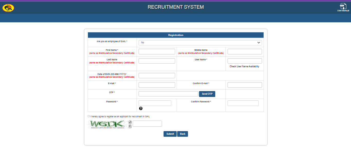GAIL Special Recruitment Drive 2025