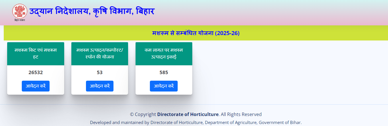 Bihar Mushroom Subsidy Yojana 2025
