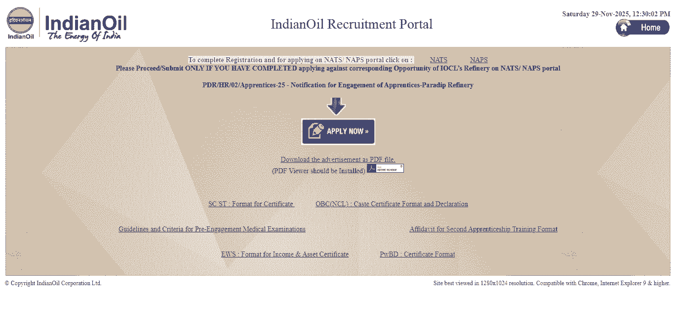 IOCL Apprentice Vacancy 2025