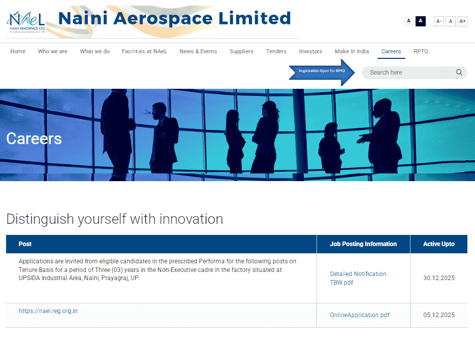Naini Aerospace Limited Recruitment 2025