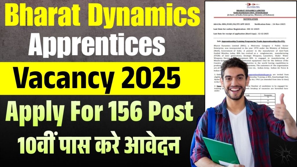 Bharat Dynamics Apprentices Vacancy 2025