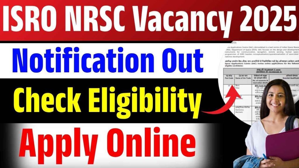 ISRO NRSC Vacancy 2025
