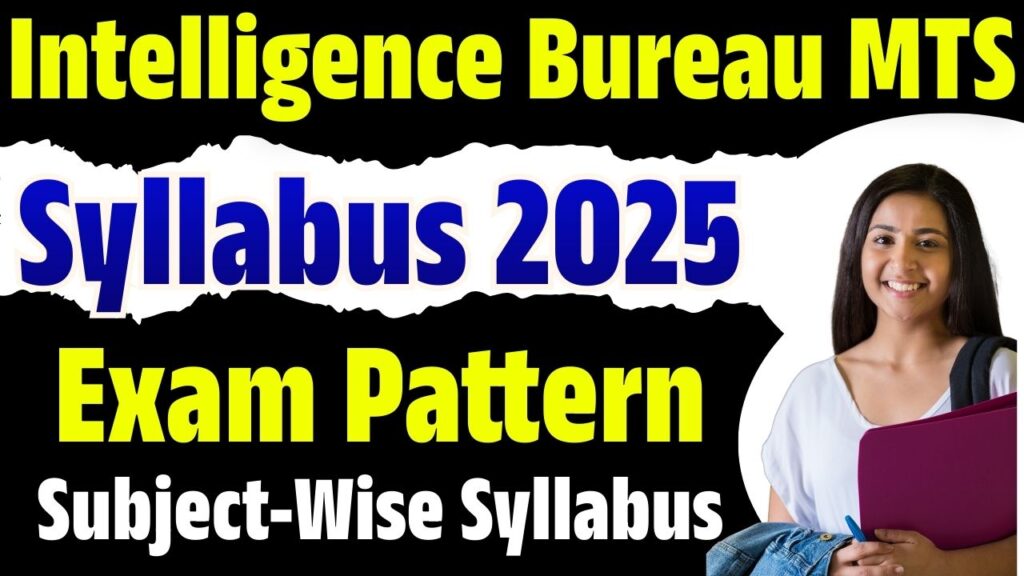 Intelligence Bureau MTS Syllabus 2025