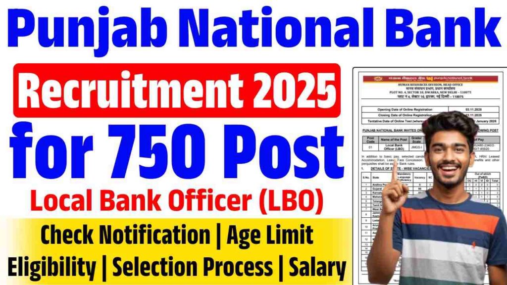 Punjab National Bank PNB LBO Recruitment 2025