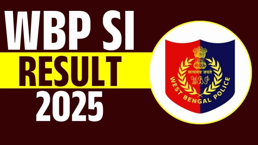 WB Police SI Result 2025