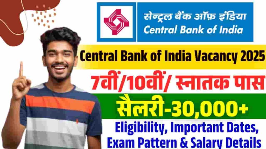 Central Bank of India Vacancy 2025