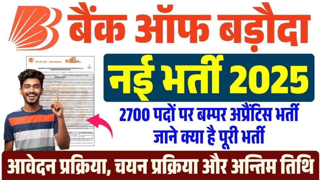 Bank of Baroda Apprentices Vacancy 2025