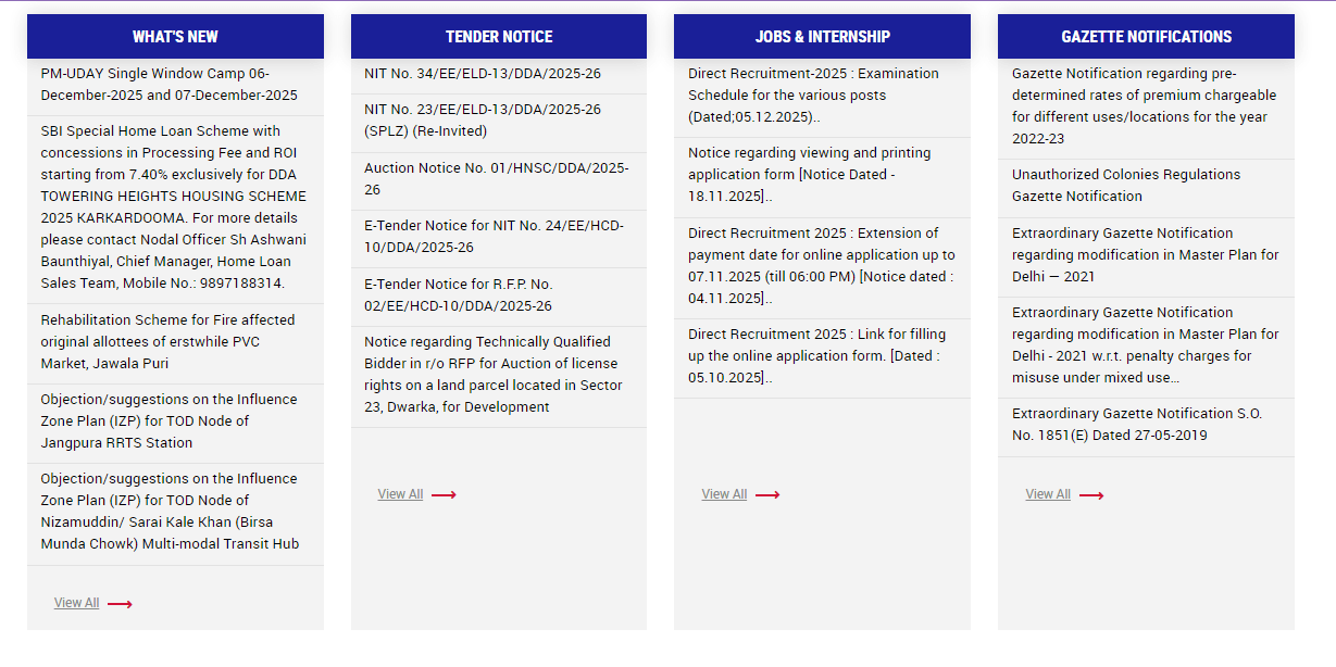 DDA Group A, B & C Exam Date 2025
