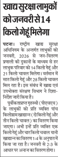 New Ration Rule 2026