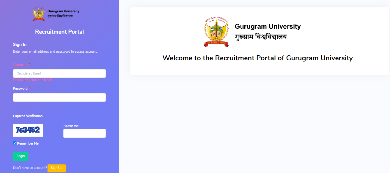 Gurugram University Non-Teaching Recruitment 2025
