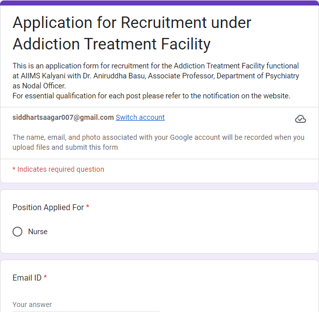 AIIMS Kalyani ATF Nurse Vacancy 2026