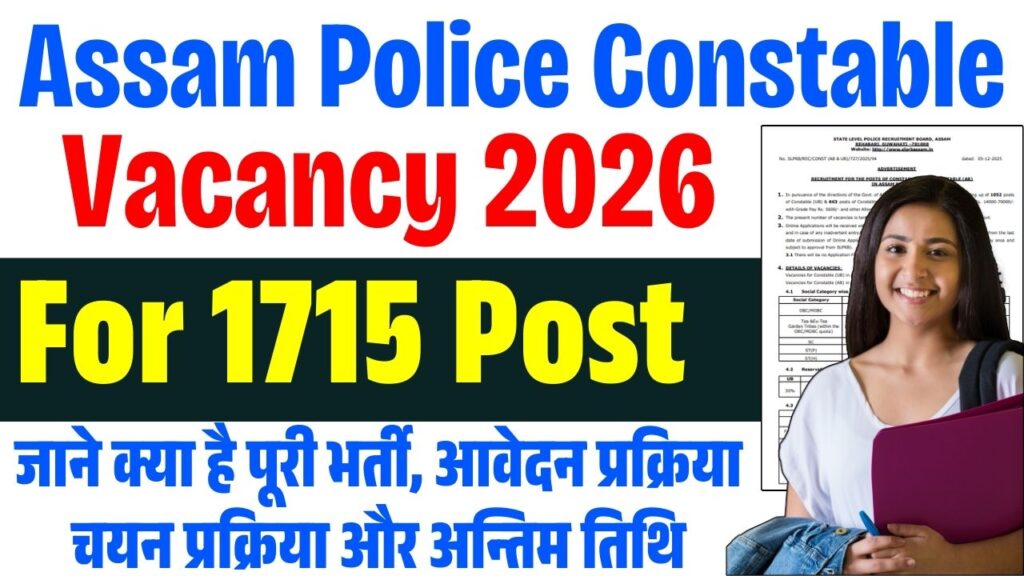 Assam Police Constable Vacancy 2026