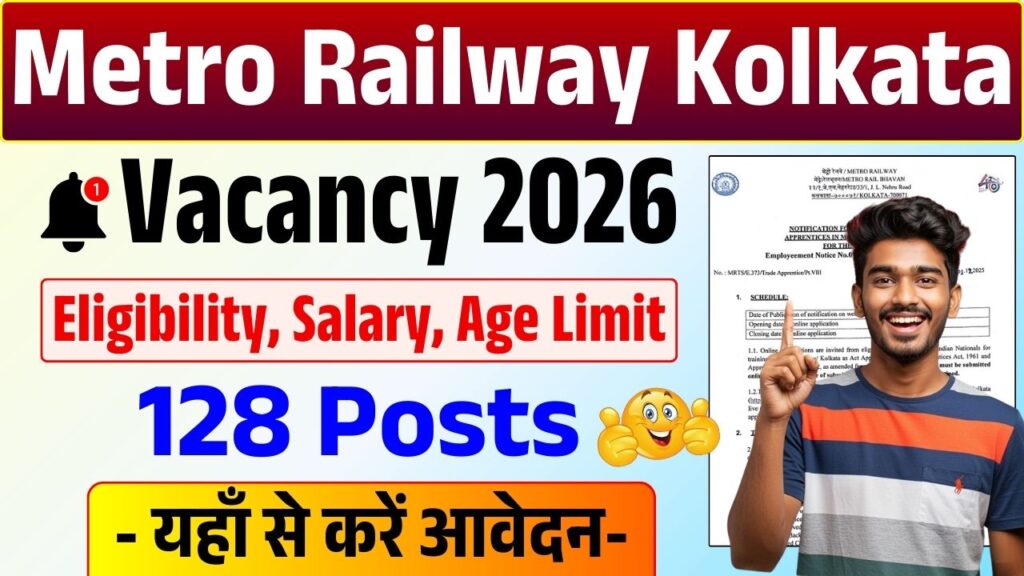 Metro Railway Kolkata Apprentice Vacancy 2026