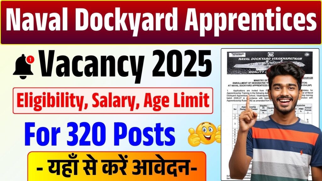 Naval Dockyard Apprentices Vacancy 2025