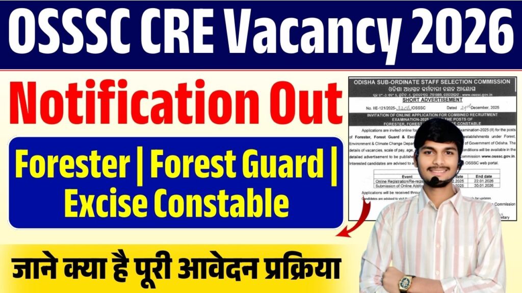 OSSSC CRE Vacancy 2026