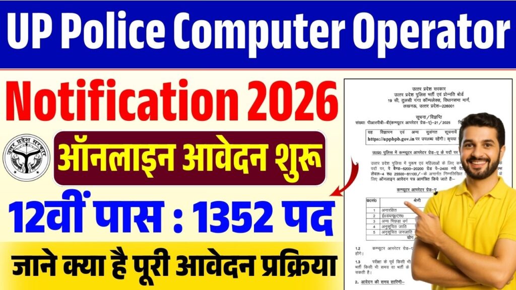 UP Police Computer Operator Recruitment 2026