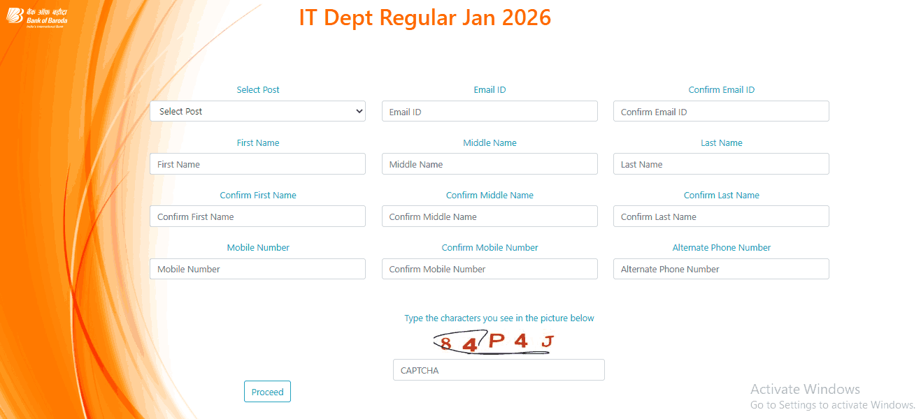 Bank of Baroda BOB Recruitment 2026