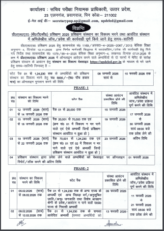 UP DElEd 1st Phase Counselling 2025