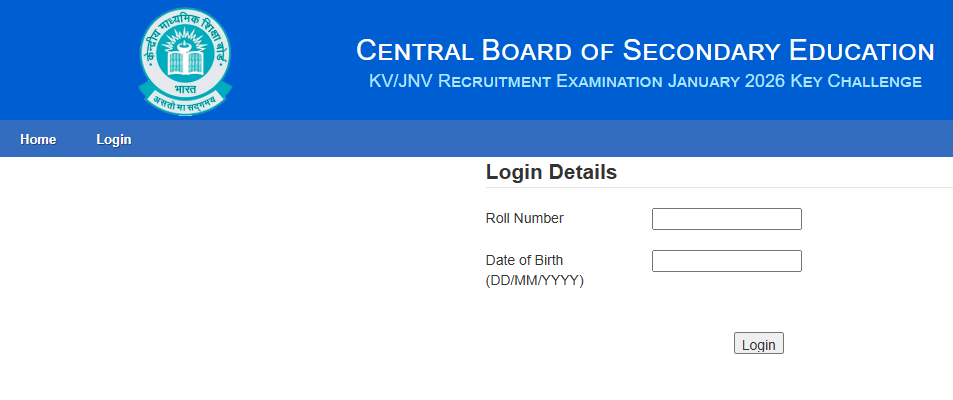 KVS NVS Answer Key 2025–26