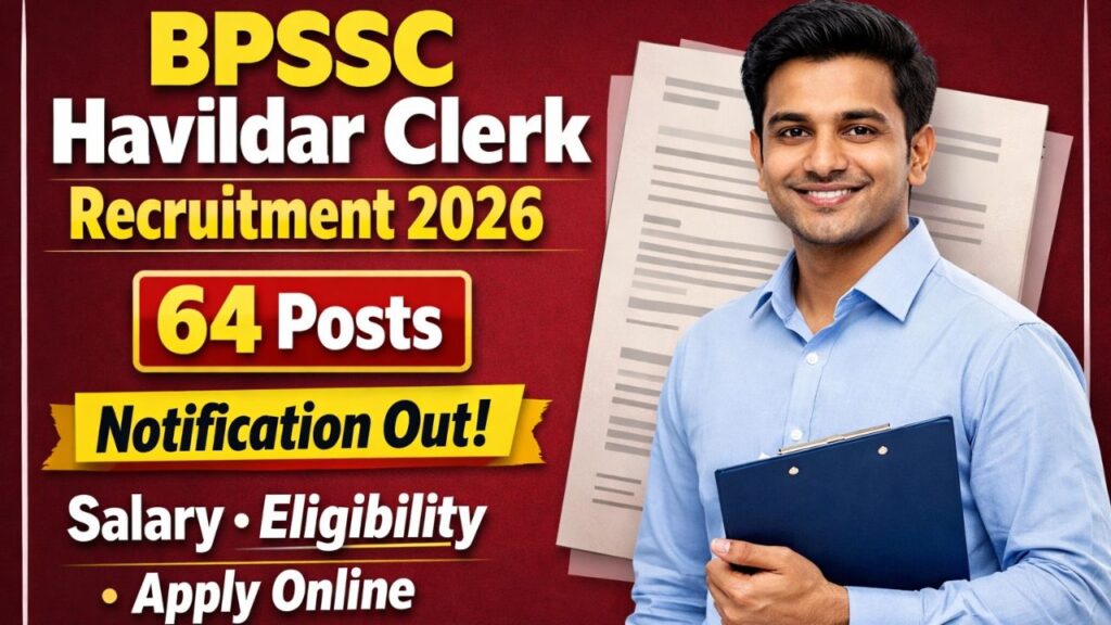 Bihar Police BPSSC Havildar Clerk Recruitment 2026