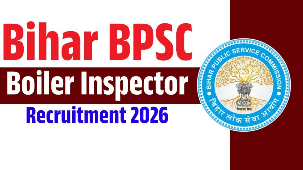 Bihar BPSC Boiler Inspector Online Form 2026