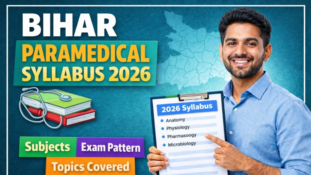 Bihar Paramedical Syllabus 2026