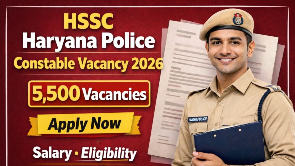 HSSC Haryana Police Constable Vacancy 2026