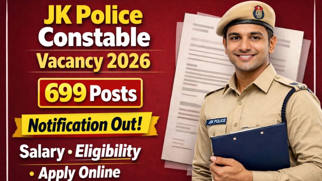 JK Police Constable Vacancy 2026