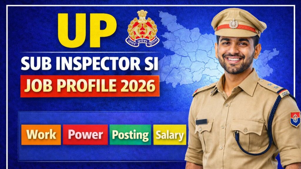 UP Sub Inspector SI Job Profile 2026