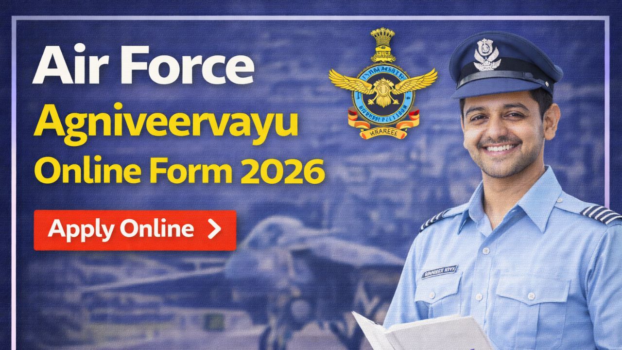 Air Force Agniveervayu Online Form 2026: Online Form For Intake 01/2027 ...