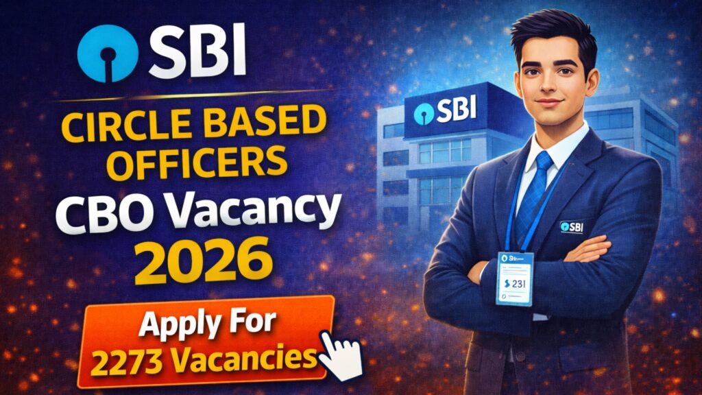 SBI Circle Based Officers CBO Online Form 2026