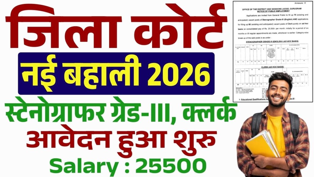 Gurugram District Court Vacancy 2026