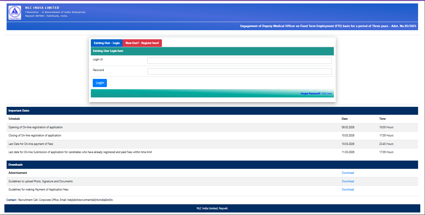 NLC Paramedical Staff Vacancy 2026