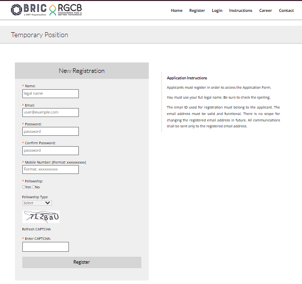 RGCB Laboratory Technologist Intern Recruitment 2026