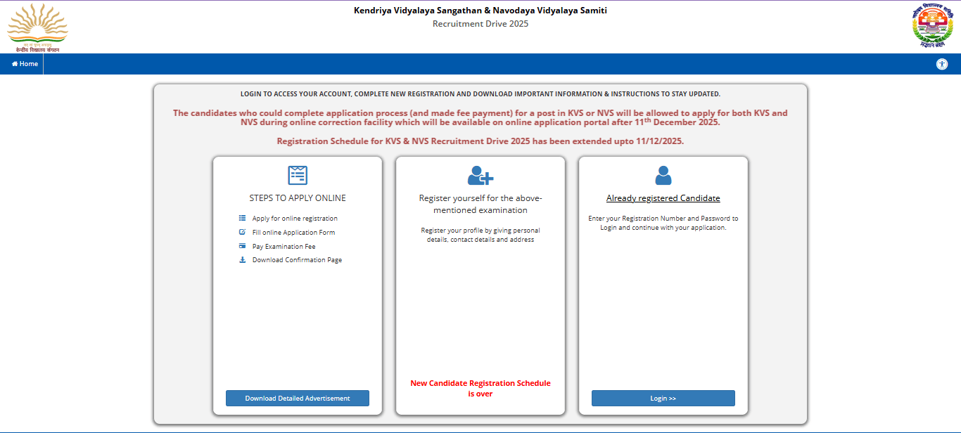 KVS And NVS Teaching & Non Teaching Result 2026