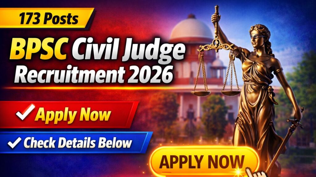 BPSC Civil Judge Recruitment 2026